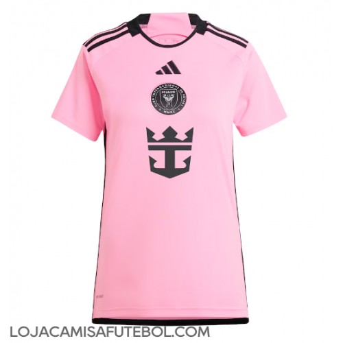 Camisa de Futebol Inter Miami Equipamento Principal Mulheres 2024-25 Manga Curta